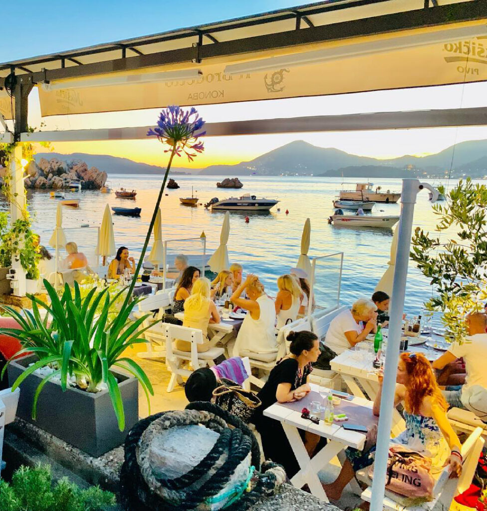 Montenegro seafront restaurant